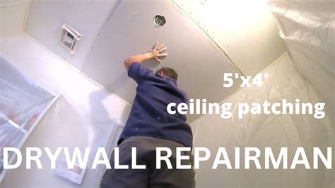 How To Sheetrock Ceiling Drywall Repair Texture Ceiling Repair After