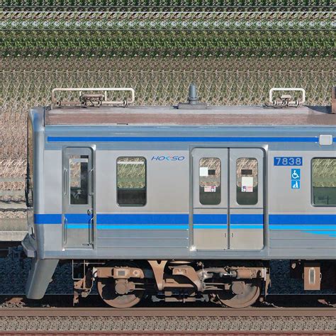 北総7800形7838編成（海側）｜railfilejp｜鉄道車両サイドビューの図鑑