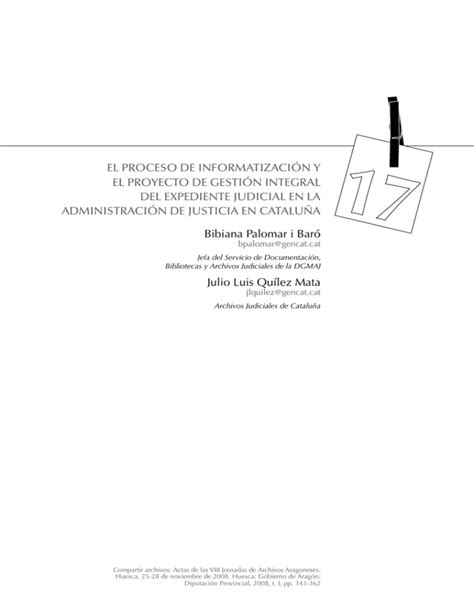 El Proceso De InformatizaciÓn Y El Proyecto De