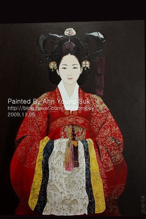 한복 hanbok Korean painting Asian artwork Korean art