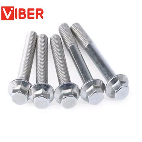 Flanged Hexagon Head Bolts M5 M6 M8 M10 Flange Hex Screws A2 Stainless