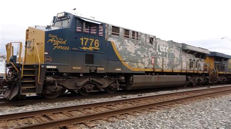 Csx Spirit Of Our Armed Forces Working Brunswick Md Yard Youtube