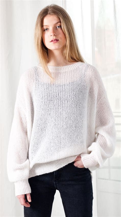 Crew Neck Mohair Women Sweater Krista Elsta