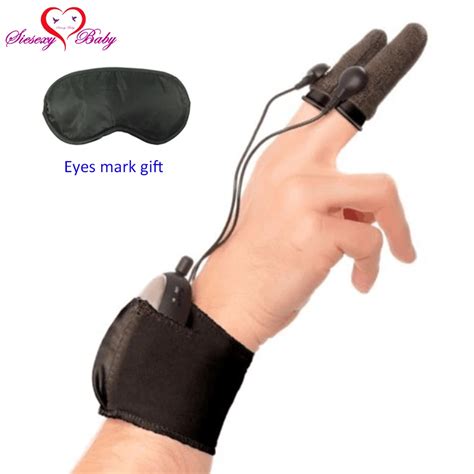 001 Arm Wear Finger Electro Teaser Electric Shock Host And Cable Electro Shock Sex Toys Electro