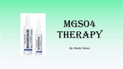MgSO4 therapy in pre-eclampsia, eclampsia, neuroprotection - YouTube