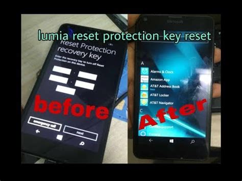 Lumia 640 Reset Protection Recovery Key Solution YouTube