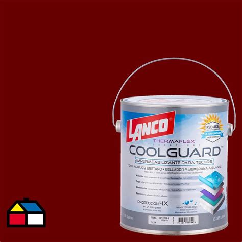 Sellador Para Techos Coolguard 1 Galon Rojo Sodimac Chile