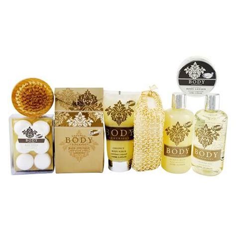 Coffret Cadeau Coffret De Bain Parfum Gourmand Noix De Coco Pcs