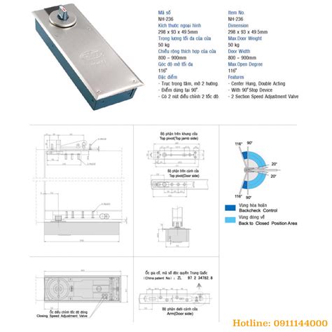 Bản Lề Sàn Gmt Nh 236