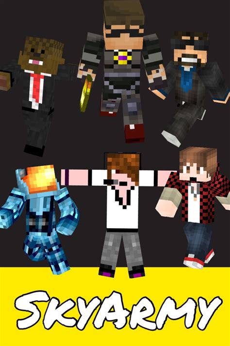 Skydoesminecraft Sky Army Vs Squid Army