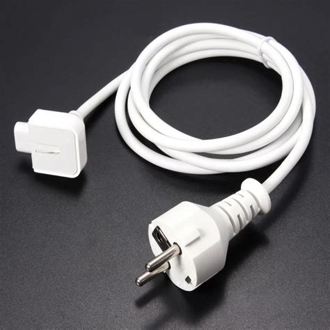 Eu Plug Power Extension Cable Cord For Apple Macbook Pro Air Ac Wall Charger Adapter New Power