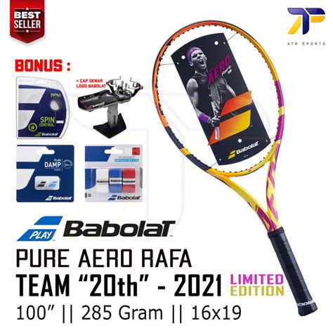 Jual Raket Tenis Tennis Babolat Pure Aero Rafa Team 2021 285G 285gram