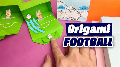 Origami Football Challenge How To Make A Origami Paper Football