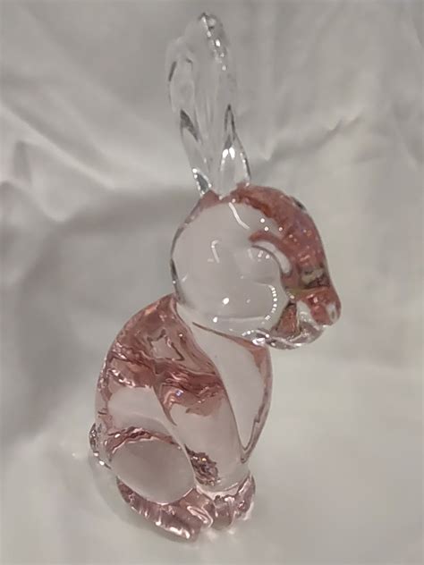 Glass Rabbit Figurines Etsy