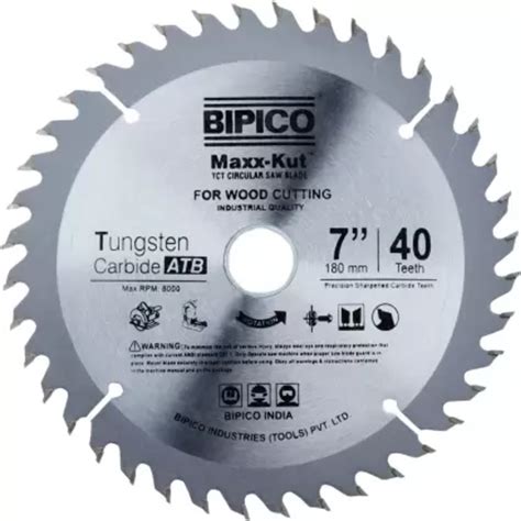 Inch Mm Mm Mm Bipico Maxx Kut Tct Circular Cutting Saw Blade