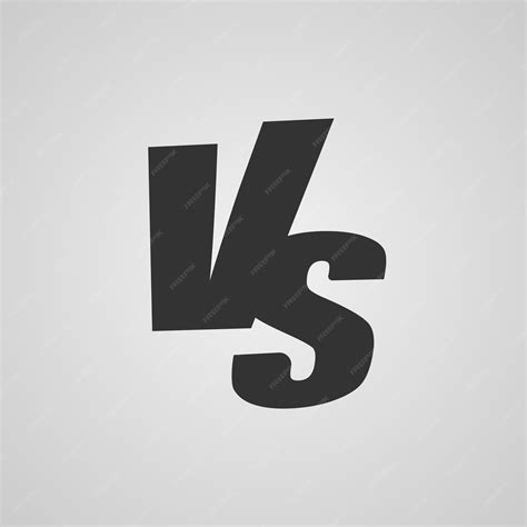 Premium Vector Vs Icon Black Vector Illustration