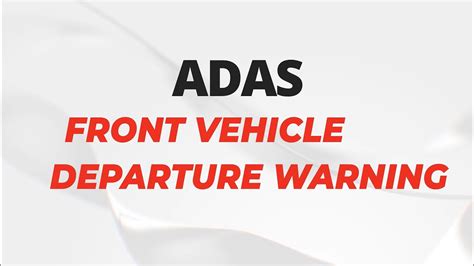 Thinkware Features Adas 02 Fvdw Front Vehicle Departure Warning Youtube