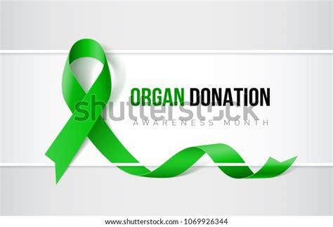 Banner Organ Transplant Organ Donation Awareness Stock Vector Royalty