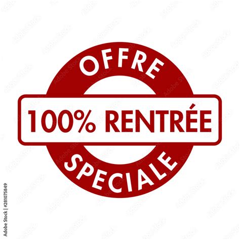 logo picto offre rentrée Stock Vector Adobe Stock