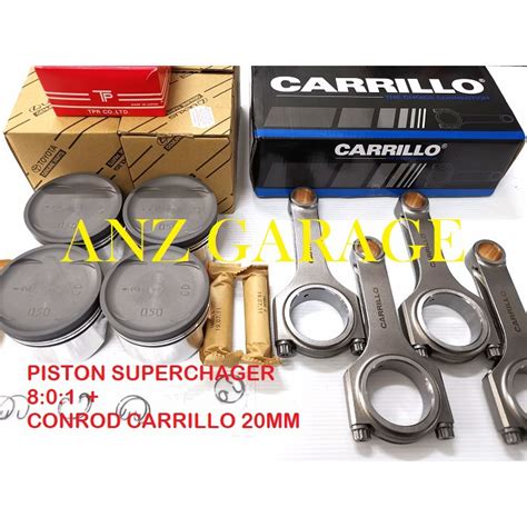 COMBO 4G93 GSR CA CK PISTON SUPERCHARGER SET AND CONROD CARRILLO HBEAM