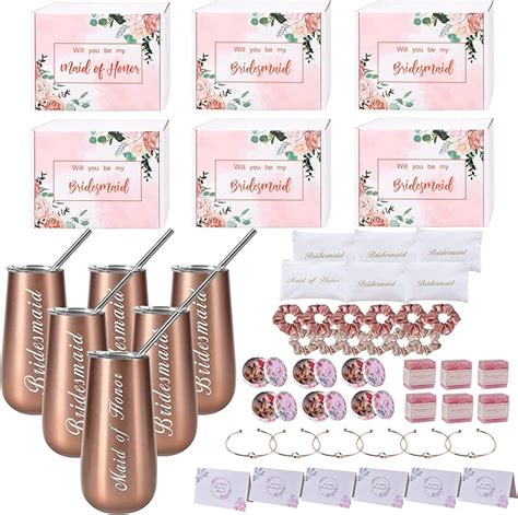 Amazon Dhqh Pcs Bridesmaid Proposal Gifts Box Maid Of Honor