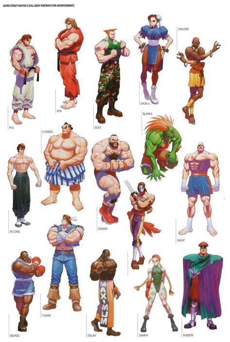 Super Street Fighter 2 All Characters : r/90s