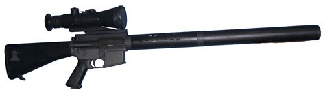 Night Fighting Weapon Systeman Integrally Suppressed M16a1 Dmr Made In