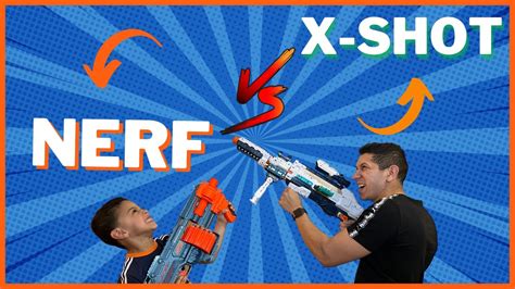 Nerf Vs Xshot Desafio ComeÇou Qual SerÁ A Melhor Pt1 Youtube