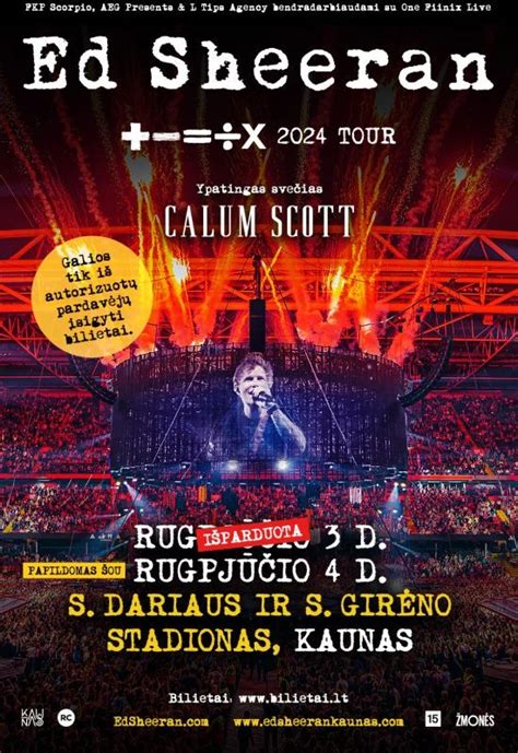 Ed Sheeran Tour Dariaus Ir Gir No