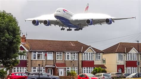 More Big Planes Flying Very Low Over Houses London Heathrow Plane Spotting Youtube