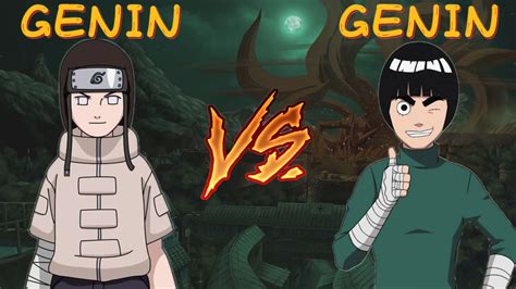 Who Is Strongest Genin Neji Vs Genin Lee Genin Vs Genin Youtube