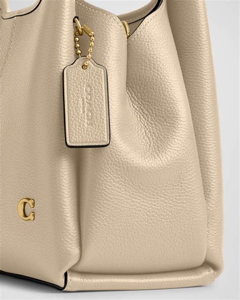 Coach Lana Pebbled Leather Shoulder Bag Neiman Marcus