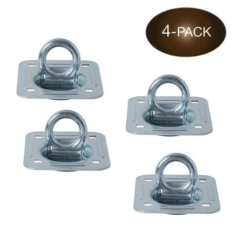 D Ring Tie Down Anchors Large Square Recessed Pan Fitting Drings Heavy Duty Steel Cargo Tie