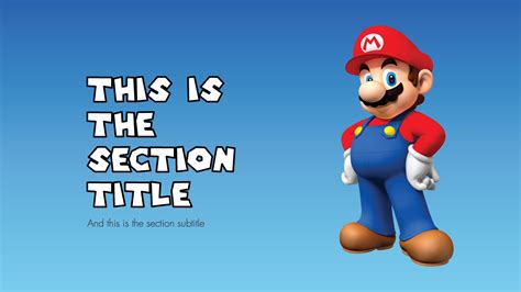 Free Super Mario PowerPoint Template - Prezentr