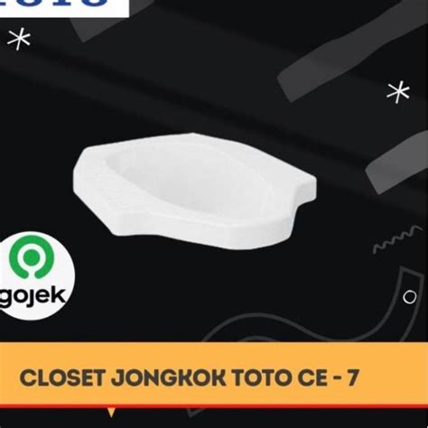 Jual Closet Kloset Jongkok Toto CE7 Putih Single Bowl Toilet TOTO CE