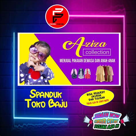 Spanduk Toko Baju Banner Toko Pakaian Spanduk Toko Baju Dan Pakaian