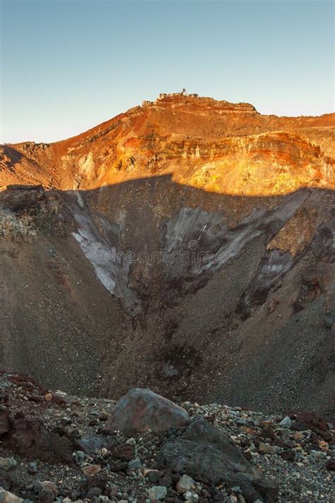 Crater of Mt. Fuji stock image. Image of peak, panorama - 29367659