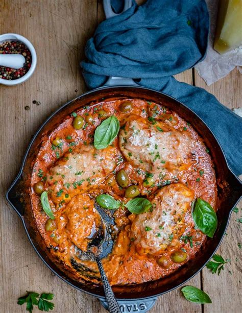 Creamy Italian Chicken In Tomato Sauce Keto Recipe Blondelish