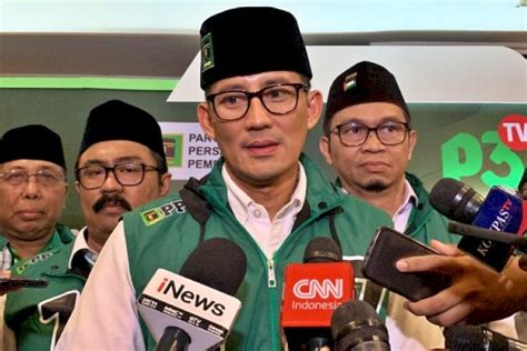 Sandiaga Uno Minta Kader Ppp All Out Raih Target Juta Suara Pileg