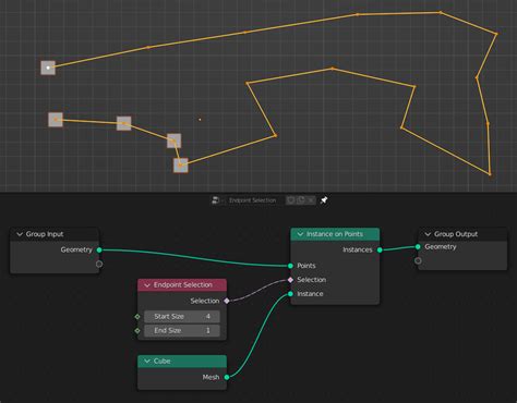 Endpoint Selection Node — Blender Manual