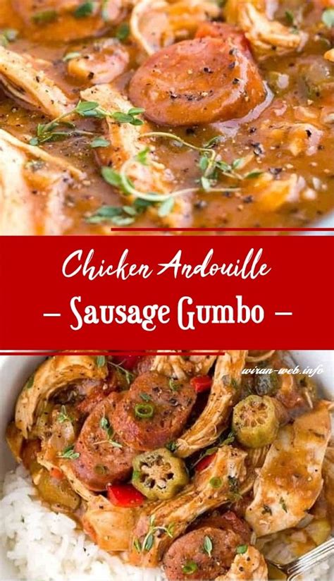 Chicken Andouille Sausage Gumbo Recipe Food Info