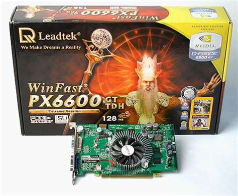 Leadtek Winfast Px6600 Gt Tdh Extreme Geforce 6600 Gt Pcie Sg