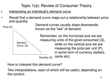 Ppt Topic A Review Of Consumer Theory Demand Powerpoint