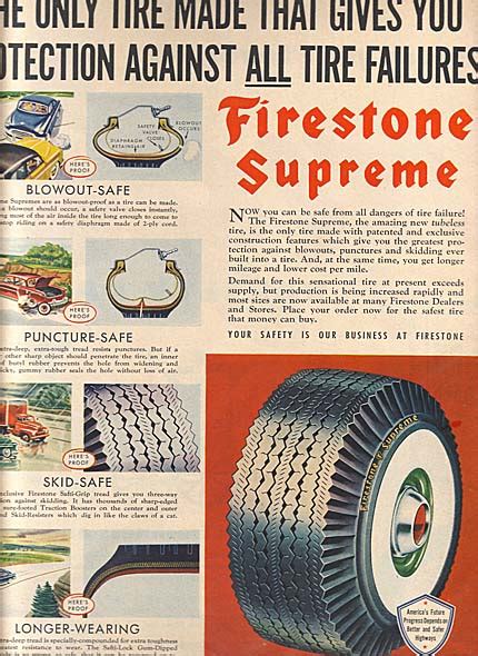 Firestone Tires Ad 1953 Vintage Ads And Stuff