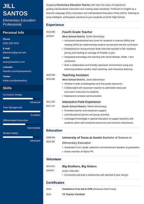 Free Professional Resume Examples for All Jobs