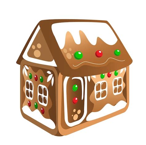 Premium Vector Gingerbread House Icon