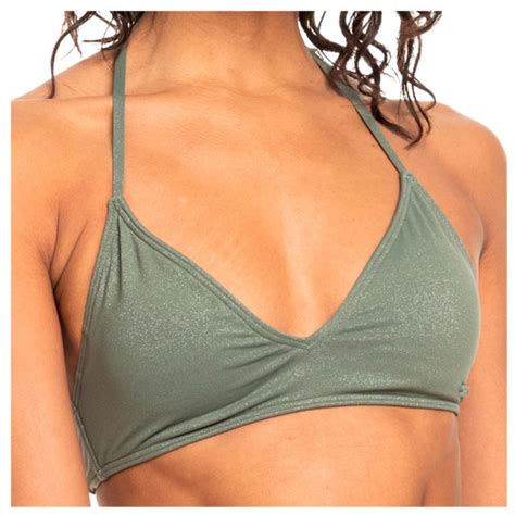 Roxy Shiny Wave Fixed Tri Bikini Top Women S Buy Online