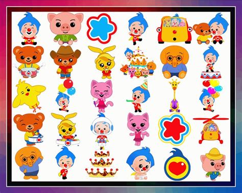 34 Plim Plim The Clown And Friends Images Png Clipart 476 Balloon