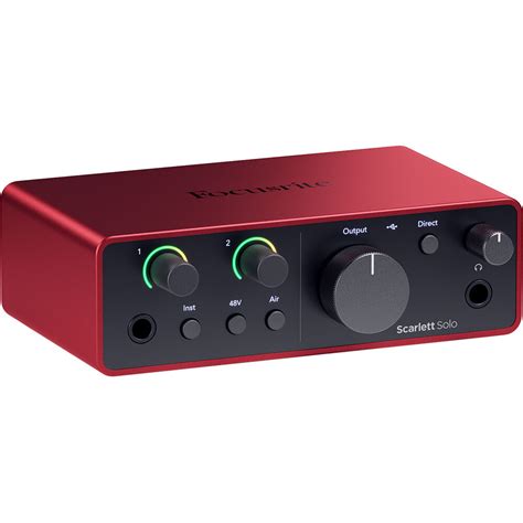 Focusrite Scarlett Solo USB C Audio Interface SCARLETT SOLO 4G