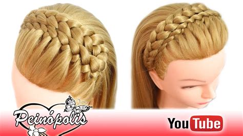 Peinados Semirecogidos Con Trenzas Diadema Para Ni As De Fiestas Y